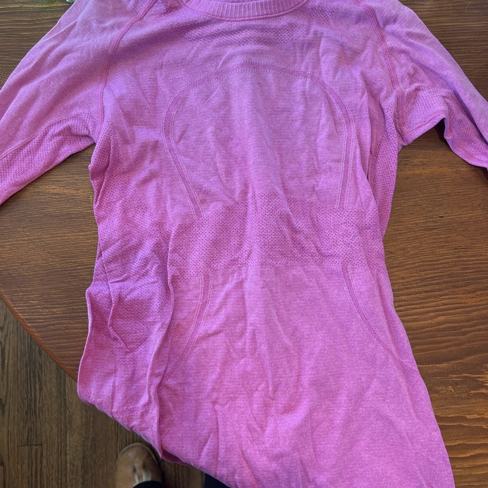 Lululemon pink Long Sleeve Top